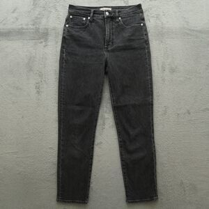 Madewell Perfect Vintage Jeans Women's 26 Gray High-Rise Skinny Denim 28" Inseam